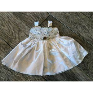 BABW White Wedding Gown Formal Sequin‎ Dress